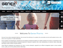 Tablet Screenshot of genexpharma.co.in